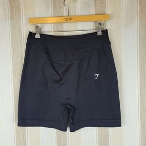 Gymshark High Waisted Biker Shorts Black Size Extra Large (see measurements)